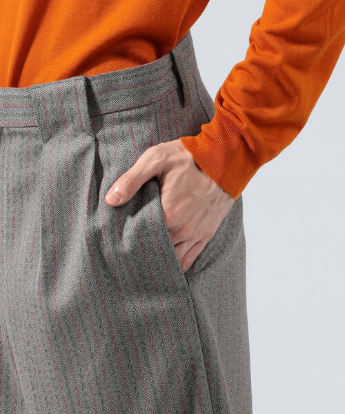 セール】ヴィンテージヘリンボーン ボックスタックパンツ セール】ヴィンテージヘリンボーン ボックスタックパンツ