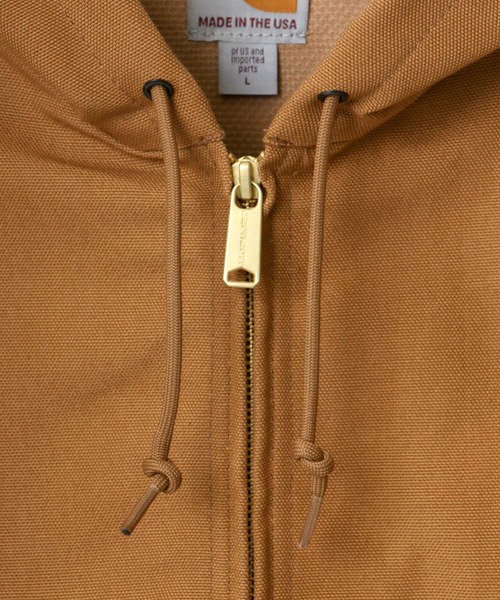 Carhartt(カーハート)の「carhartt/カーハート Thermal-Lined Duck Active Jacket/サーマルライナー ダックアクティブジャケット(ブルゾン・メンズ・ブラック/ブラウン/ネイビー・M/L/XL)」の8枚目の写真