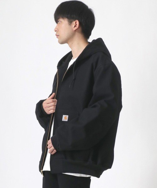 Carhartt(カーハート)の「carhartt/カーハート Thermal-Lined Duck Active Jacket/サーマルライナー ダックアクティブジャケット(ブルゾン・メンズ・ブラック/ブラウン/ネイビー・M/L/XL)」の21枚目の写真