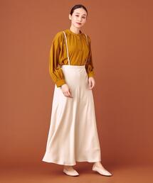 closet story（クローゼットストーリー）の「＜closet story（クローゼットストーリー）＞サテン ストラップ マキシスカート -ウォッシャブル-（スカート・レディース）」