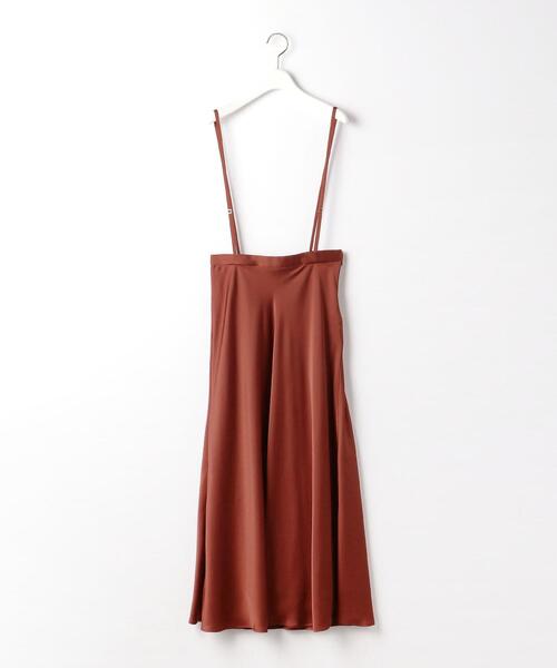 closet story（クローゼットストーリー）の「＜closet story（クローゼットストーリー）＞サテン ストラップ マキシスカート -ウォッシャブル-（スカート・レディース・ナチュラル/オレンジ系その他・FREE）」の11枚目の写真