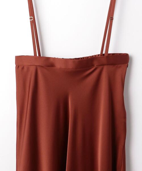 closet story（クローゼットストーリー）の「＜closet story（クローゼットストーリー）＞サテン ストラップ マキシスカート -ウォッシャブル-（スカート・レディース・ナチュラル/オレンジ系その他・FREE）」の14枚目の写真