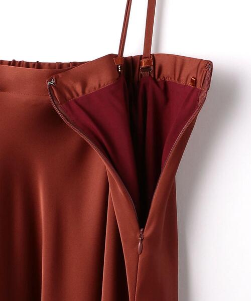 closet story（クローゼットストーリー）の「＜closet story（クローゼットストーリー）＞サテン ストラップ マキシスカート -ウォッシャブル-（スカート・レディース・ナチュラル/オレンジ系その他・FREE）」の17枚目の写真