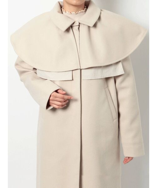 merry jenny（メリージェニー）の「ダブルフレアケープcollar（付け襟・レディース・アイボリー/ブラック/ネイビー・FREE）」の17枚目の写真