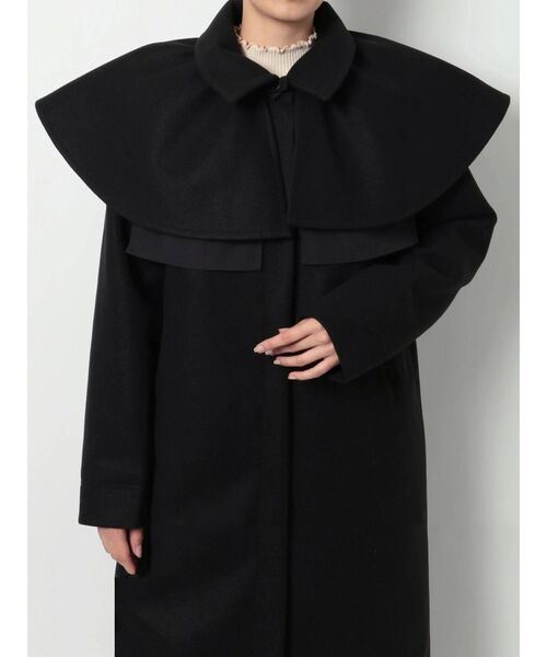 merry jenny（メリージェニー）の「ダブルフレアケープcollar（付け襟・レディース・アイボリー/ブラック/ネイビー・FREE）」の6枚目の写真