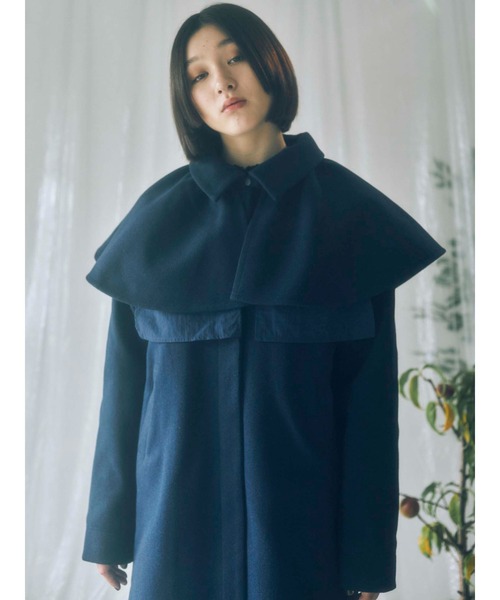 merry jenny（メリージェニー）の「ダブルフレアケープcollar（付け襟・レディース・アイボリー/ブラック/ネイビー・FREE）」の3枚目の写真