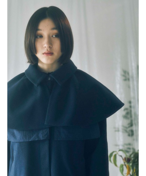 merry jenny（メリージェニー）の「ダブルフレアケープcollar（付け襟・レディース・アイボリー/ブラック/ネイビー・FREE）」の19枚目の写真