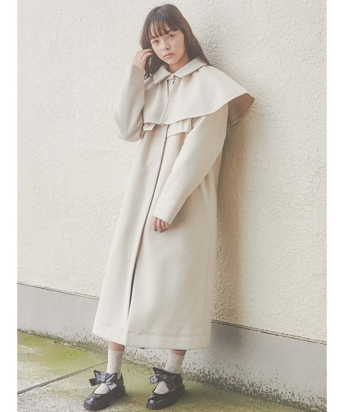 merry jenny（メリージェニー）の「ダブルフレアケープcollar（付け襟・レディース・アイボリー/ブラック/ネイビー・FREE）」の22枚目の写真