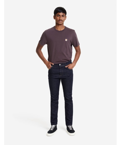 Maison Kitsune(メゾンキツネ)の「FOX HEAD PATCH CLASSIC TEE-SHIRT(Tシャツ/カットソー・メンズ・チョコ/ブルー系その他・S/M/L/XL/XS)」の3枚目の写真