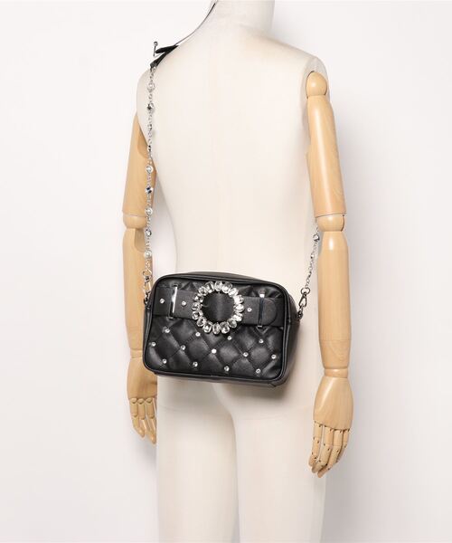 Swankiss（スワンキス）の「UT mademoirselle chain BAG（ショルダーバッグ・レディース・ブルー/ボルドー/モカ/ブラック/ピンク・FREE）」の9枚目の写真