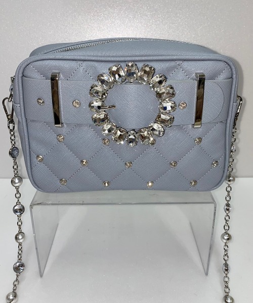 Swankiss（スワンキス）の「UT mademoirselle chain BAG（ショルダーバッグ・レディース・ブルー/ボルドー/モカ/ブラック/ピンク・FREE）」の4枚目の写真