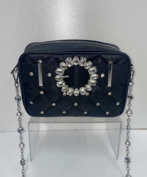 Swankiss（スワンキス）の「UT mademoirselle chain BAG（ショルダーバッグ・レディース・ブルー/ボルドー/モカ/ブラック/ピンク・FREE）」の10枚目の写真