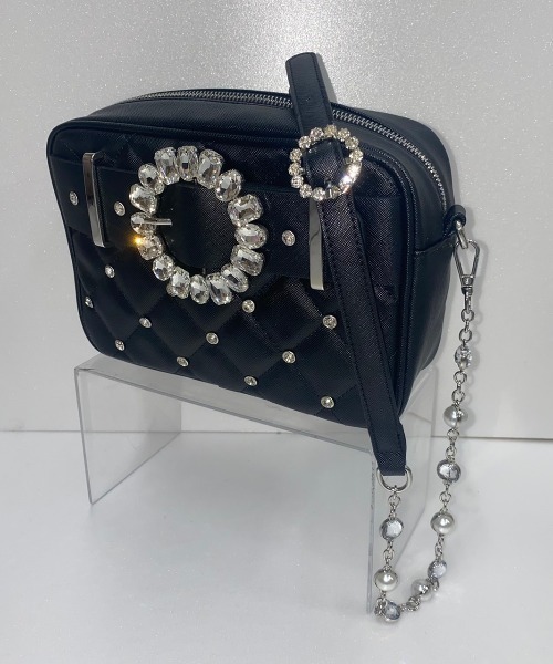 Swankiss（スワンキス）の「UT mademoirselle chain BAG（ショルダーバッグ・レディース・ブルー/ボルドー/モカ/ブラック/ピンク・FREE）」の13枚目の写真