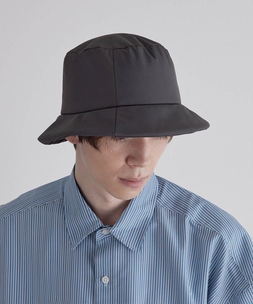 JUNRED(ジュンレッド)の「中わたバケットハット(ハット・メンズ・ブラック/チャコールグレー・FREE)」の4枚目の写真