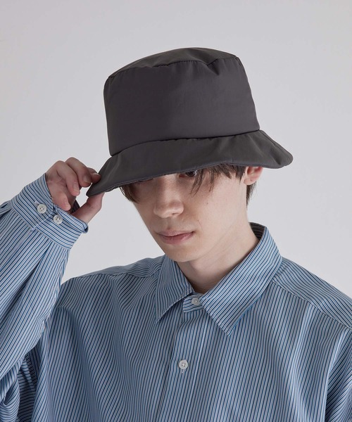 JUNRED(ジュンレッド)の「中わたバケットハット(ハット・メンズ・ブラック/チャコールグレー・FREE)」の11枚目の写真