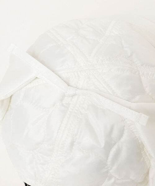 Ray BEAMS(レイビームス)の「Ray BEAMS / キルティング フライト キャップ(キャップ・レディース・ホワイト/ブラック/ベージュ・ONE SIZE)」の8枚目の写真