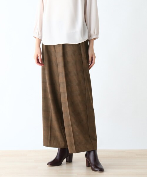 DRESKIP（ドレスキップ）の「◆フルストレッチイージーケアワイドパンツ（その他パンツ・レディース・ブラック系1/キャメル/ダークブラウン系1/ブラック・03/02/04）」の3枚目の写真