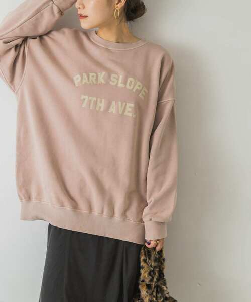 URBAN RESEARCH（アーバンリサーチ）の「Vintageルーズスウェット（Tシャツ/カットソー・レディース・ピンク系その他/ホワイト系その他/チャコールグレー・FREE）」の5枚目の写真