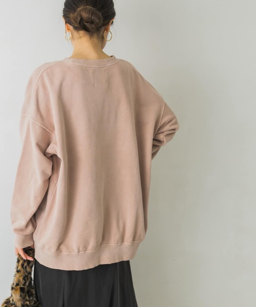 URBAN RESEARCH（アーバンリサーチ）の「Vintageルーズスウェット（Tシャツ/カットソー・レディース・ピンク系その他/ホワイト系その他/チャコールグレー・FREE）」の7枚目の写真