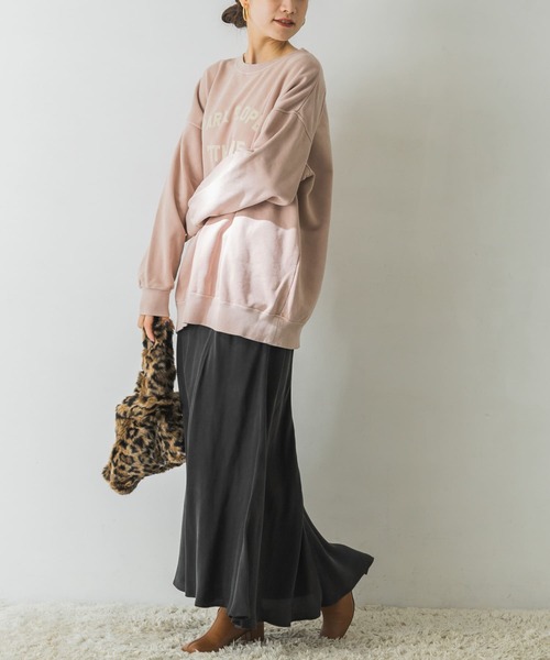 URBAN RESEARCH（アーバンリサーチ）の「Vintageルーズスウェット（Tシャツ/カットソー・レディース・ピンク系その他/ホワイト系その他/チャコールグレー・FREE）」の8枚目の写真