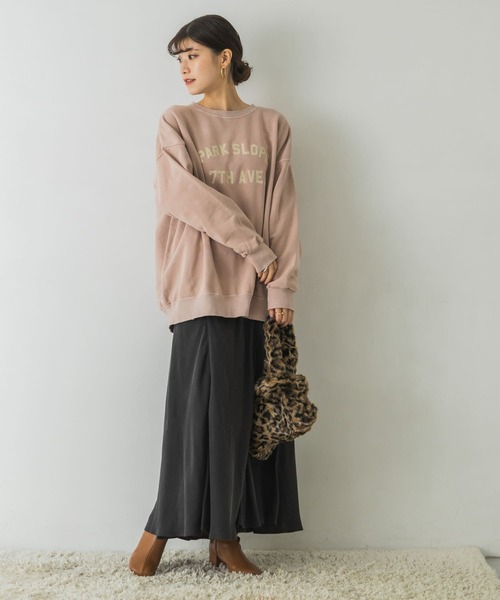 URBAN RESEARCH（アーバンリサーチ）の「Vintageルーズスウェット（Tシャツ/カットソー・レディース・ピンク系その他/ホワイト系その他/チャコールグレー・FREE）」の9枚目の写真