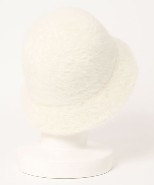 SPINNS（スピンズ）の「アンゴラバケットハット（ハット・レディース・ブラック/ホワイト・ONESIZE）」の3枚目の写真