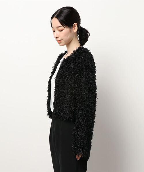PAGEBOY（ページボーイ）の「【CORE】フェイクフェザーカーデ（カーディガン/ボレロ・レディース・ブラック/ブルー系その他4・FREE）」の17枚目の写真