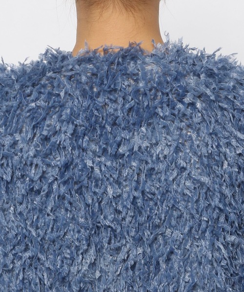 PAGEBOY（ページボーイ）の「【CORE】フェイクフェザーカーデ（カーディガン/ボレロ・レディース・ブラック/ブルー系その他4・FREE）」の16枚目の写真