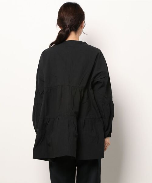 Samansa Mos2(サマンサ モスモス)の「ティアードチュニックブラウス(シャツ/ブラウス・レディース・グレー/ブラック/ベージュ/ミント・フリ-)」の6枚目の写真