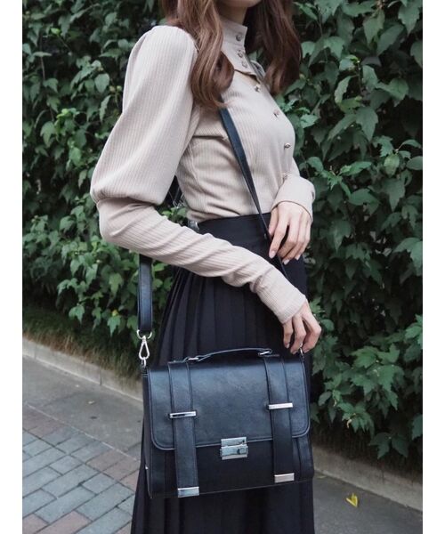 EATME（イートミー）の「ジュリエットスリーブリブTOP（Tシャツ/カットソー・レディース・ブラック/グレー/ライトブラウン・FREE）」の16枚目の写真