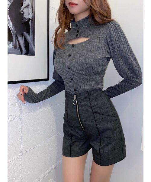 EATME（イートミー）の「ジュリエットスリーブリブTOP（Tシャツ/カットソー・レディース・ブラック/グレー/ライトブラウン・FREE）」の18枚目の写真