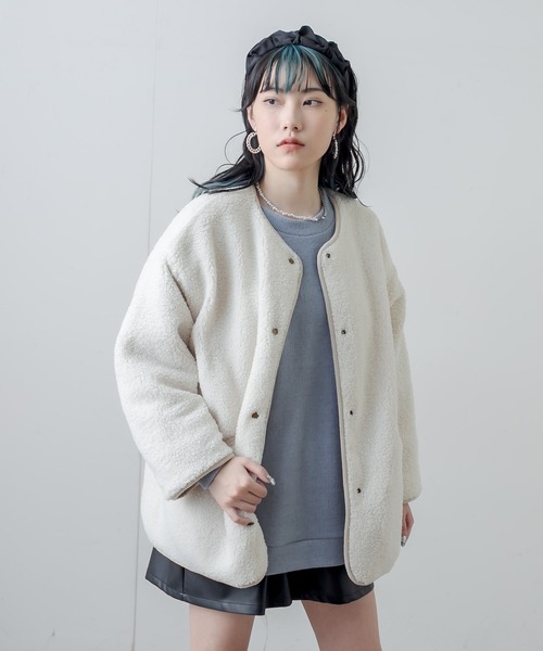 RASVOA（ラスボア）の「ワンポイント刺繍ニットソープルオーバー（ニット/セーター・レディース・ブラック/サックスブルー/グリーン・FREE）」の19枚目の写真