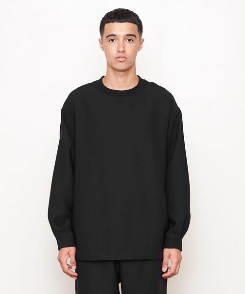 UNITED ARROWS & SONS（ユナイテッドアローズアンドサンズ）の「＜UNITED ARROWS & SONS by DAISUKE OBANA +10＞ Ⅰ CREW L/SL/クルーネックシャツ（Tシャツ/カットソー・メンズ・ダークグレー/ブラック・S/L/M）」の3枚目の写真