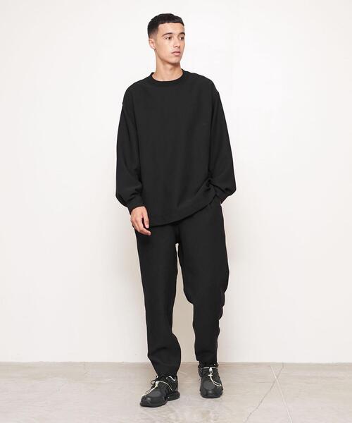 UNITED ARROWS & SONS（ユナイテッドアローズアンドサンズ）の「＜UNITED ARROWS & SONS by DAISUKE OBANA +10＞ Ⅰ CREW L/SL/クルーネックシャツ（Tシャツ/カットソー・メンズ・ダークグレー/ブラック・S/L/M）」の8枚目の写真