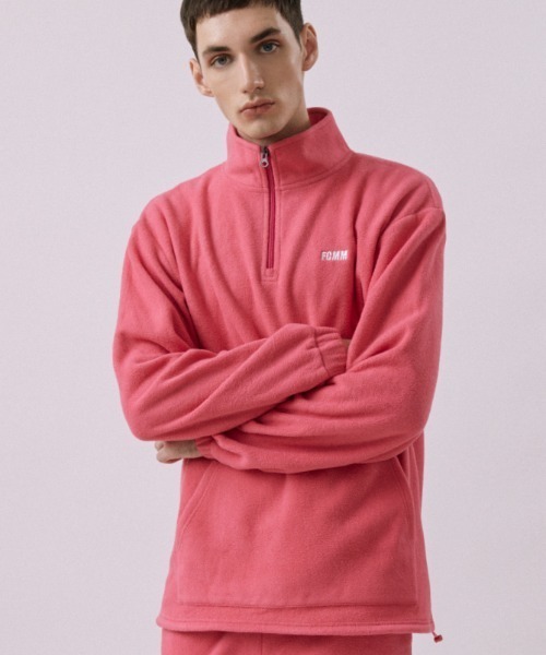 ★韓国の人気★【FCMM】★CLUB FLEECE HALF-ZI.P★フリース★ セール】CLUB FLEECE HALF-ZIP/クラブフリースハーフジップ