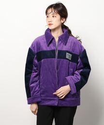 atmos pink | atmos pink 配色 コーデュロイ サガラワッペン ジャケット / アトモスピンク ハイショク コーデュロイ サガラワッペン ジャケット(その他アウター)