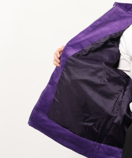 atmos pink（アトモスピンク）の「atmos pink 配色 コーデュロイ サガラワッペン ジャケット / アトモスピンク ハイショク コーデュロイ サガラワッペン ジャケット（その他アウター・レディース・ブラック/パープル/ブラウン・M/L）」の6枚目の写真