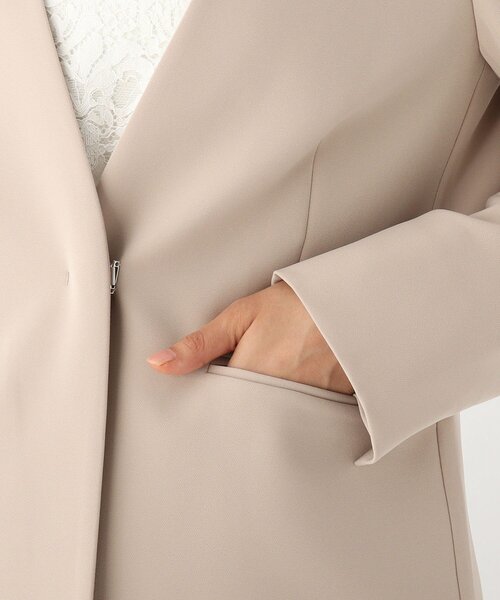 OPAQUE.CLIP(オペークドットクリップ)の「◆DELEGANTノーカラージャケット【WEB限定サイズ】(スーツジャケット・レディース・ブラック/ベージュ/ネイビー・40/38/42/36/34)」の10枚目の写真