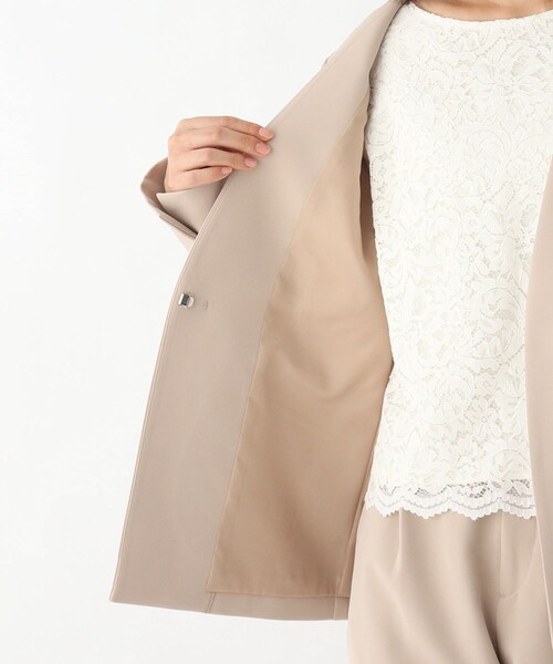 OPAQUE.CLIP(オペークドットクリップ)の「◆DELEGANTノーカラージャケット【WEB限定サイズ】(スーツジャケット・レディース・ブラック/ベージュ/ネイビー・40/38/42/36/34)」の12枚目の写真