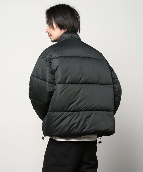 Beno（ビーノ）の「オーバーサイズ スタンドネック パデットジャケット（ダウンジャケット/コート・メンズ・チャコールグレー/ブラック/ベージュ/ネイビー/ブラウン/オリーブ・S/M/L/XL）」の19枚目の写真