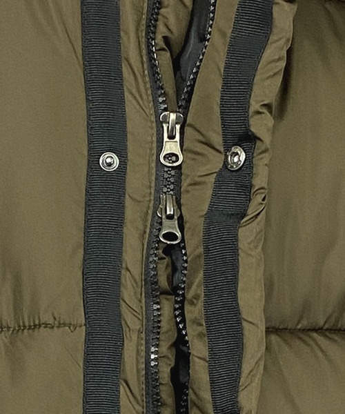 Beno（ビーノ）の「オーバーサイズ スタンドネック パデットジャケット（ダウンジャケット/コート・メンズ・チャコールグレー/ブラック/ベージュ/ネイビー/ブラウン/オリーブ・S/M/L/XL）」の22枚目の写真