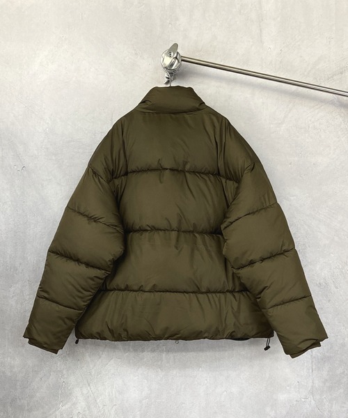 Beno（ビーノ）の「オーバーサイズ スタンドネック パデットジャケット（ダウンジャケット/コート・メンズ・チャコールグレー/ブラック/ベージュ/ネイビー/ブラウン/オリーブ・S/M/L/XL）」の9枚目の写真