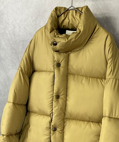Beno（ビーノ）の「オーバーサイズ スタンドネック パデットジャケット（ダウンジャケット/コート・メンズ・チャコールグレー/ブラック/ベージュ/ネイビー/ブラウン/オリーブ・S/M/L/XL）」の14枚目の写真
