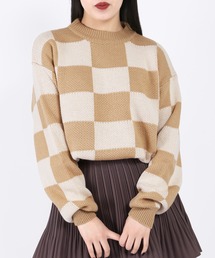 WC | フラッグチェックニット(ニット/セーター)