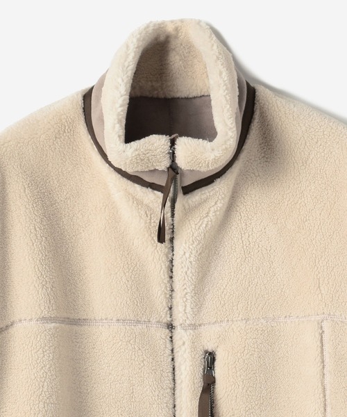 LE GLAZIK（ルグラジック）の「LE GLAZIK | 〈別注〉ボアスタンドカラージャケット WOMEN（その他アウター・レディース・ベージュ系その他・36）」の14枚目の写真