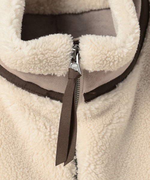 LE GLAZIK（ルグラジック）の「LE GLAZIK | 〈別注〉ボアスタンドカラージャケット WOMEN（その他アウター・レディース・ベージュ系その他・36）」の16枚目の写真