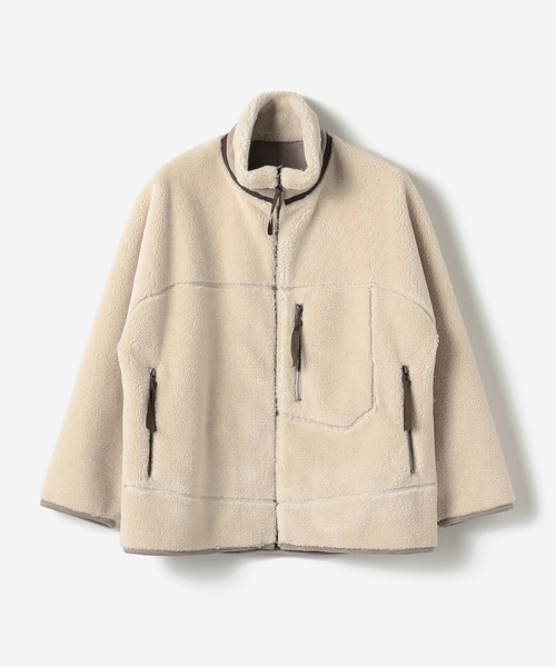 LE GLAZIK（ルグラジック）の「LE GLAZIK | 〈別注〉ボアスタンドカラージャケット WOMEN（その他アウター・レディース・ベージュ系その他・36）」の12枚目の写真