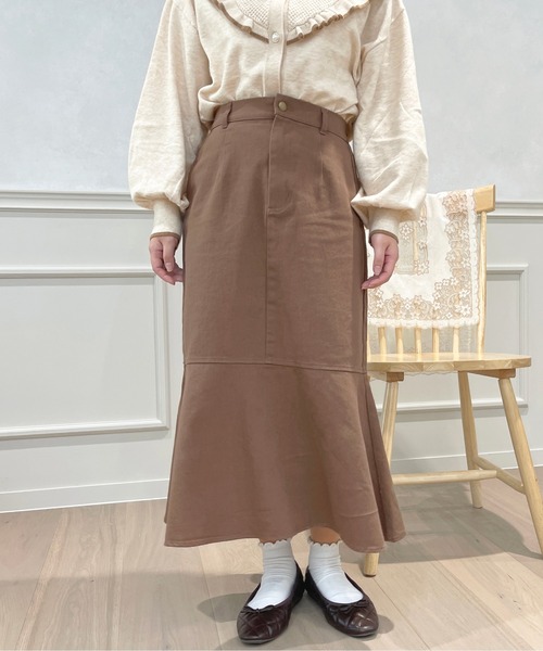 apres jour(アプレジュール)の「マーメイドスカート【ZOZOTOWN限定アイテム】(スカート・レディース・ベージュ/モカ/ダークブルー・SMALL/MEDIUM/X-LARGE)」の4枚目の写真