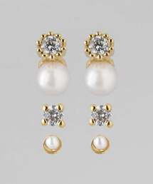 ANEMONE | パール×ビジューピアス[3ペアセット](ピアス（両耳用）)