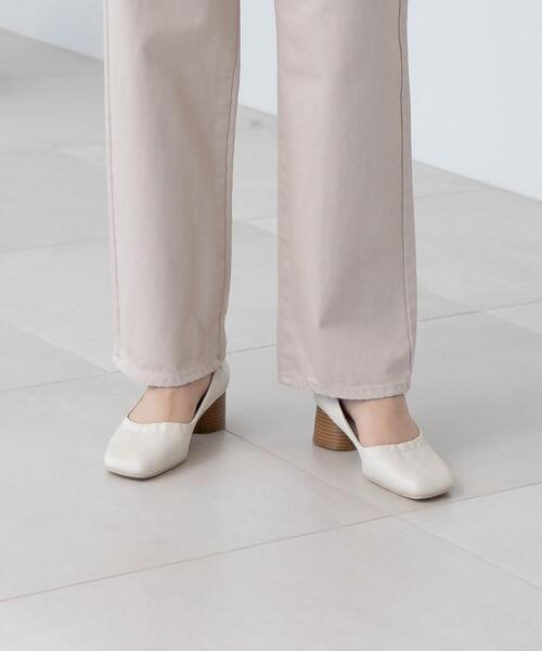 CITEN（シテン）の「＜CITEN（シテン）＞シャーリング スクエアトゥ パンプス（パンプス・レディース・ブラック/オフホワイト・L/M/S）」の3枚目の写真